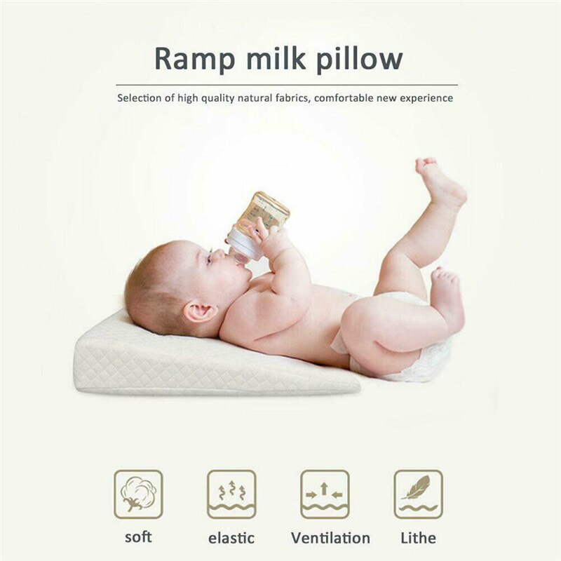 PUDCOCO Hot Newborn Baby Sleep Pillow Anti Baby Spit Milk Crib Cot Sleep Positioning Wedge Anti-Reflux Cushion Cotton Pad Mat